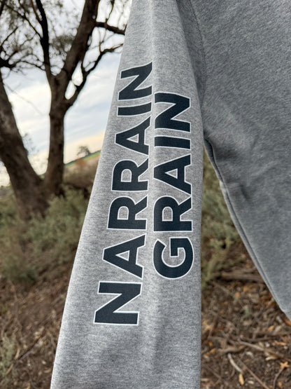 Narrain Grain Hoodie – Grey & Black