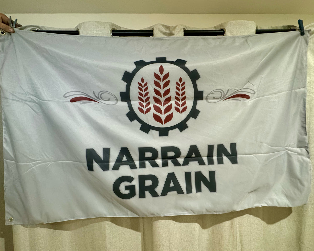 Narrain Grain Flag – Grey Narrain Grain